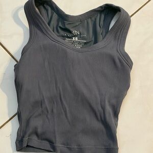 Cool gray/ blue tank top.